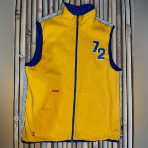 Ecko Unlimited Blue and Yellow Men's Vest
